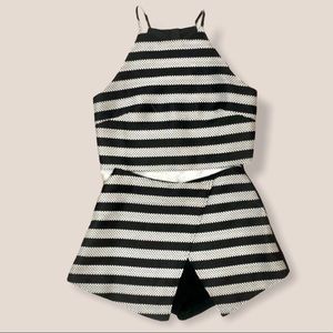 NWOT Blaque Label 2 piece crop top shorts set